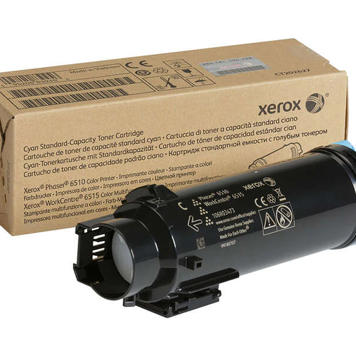 Xerox Phaser 6510/WorkCentre 6515 Cyan Cartucho de Toner Original - 106R03473 1