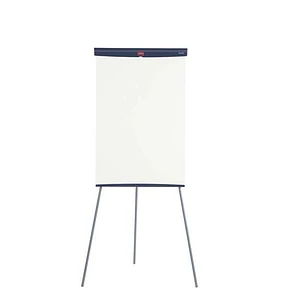 Nobo Pizarra Caballete Basico de Acero 680x1840mm - Superficie Magnetica - Bandeja para Rotuladores - Color Blanco