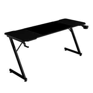 Mars Gaming MGD-X160 Mesa Gaming - Soportes Auriculares y Bebidas - Alfombrilla XXL - Estructura Acero - 160x60x1.5cm - Acabado en Fibra de Carbono - 