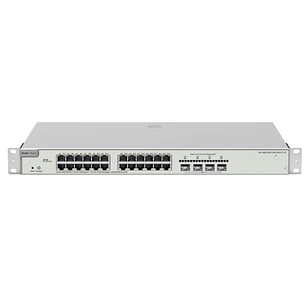 Ruijie RG-NBS5200-24GT4XS-P-V2 Switch con Auto-Negociacion - 24 Puertos Ethernet hasta 1Gbps - 4x SFP+ hasta 10Gbps - PoE/PoE+ hasta 370W - Fuente de 