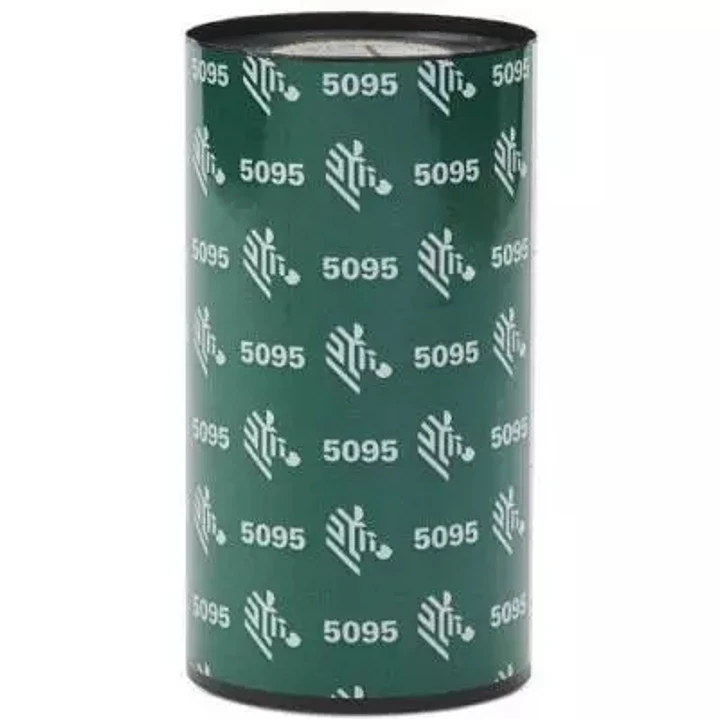 Zebra ZipShip 5095 Pack de 12 Cintas de Transferencia Termica Original - Cintas de Resina - Nucleo 12.7mm, Ancho 110mm, Longitud 74m 1