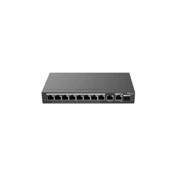 Ruijie RG-ES210GS-P Switch de Sobremesa - 8 Puertos Ethernet 1Gbps - 1X Uplink 1Gbps - 1X Rj45/SFP Combo hasta 1Gbps - PoE/PoE+ hasta 120W - Carcasa d 1