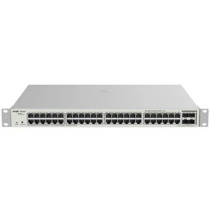 Ruijie RG-NBS3100-48GT4SFP-P-V2 Switch Gestionado en Capa 2 - Montaje en Rack 1U - 48 Puertos - PoE 370W - Color Acero