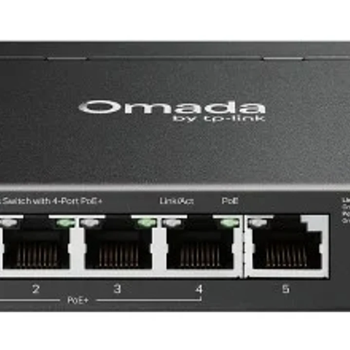 TP-Link Omada SG2206MP Switch 5 Puertos - Capa 2 - 4xRJ45 PoE+ 1Gbps - 1xRJ45 1Gbps - Soporta QOS - Conmutacion hasta 12Gbps - Carcasa Metalica - Colo 1