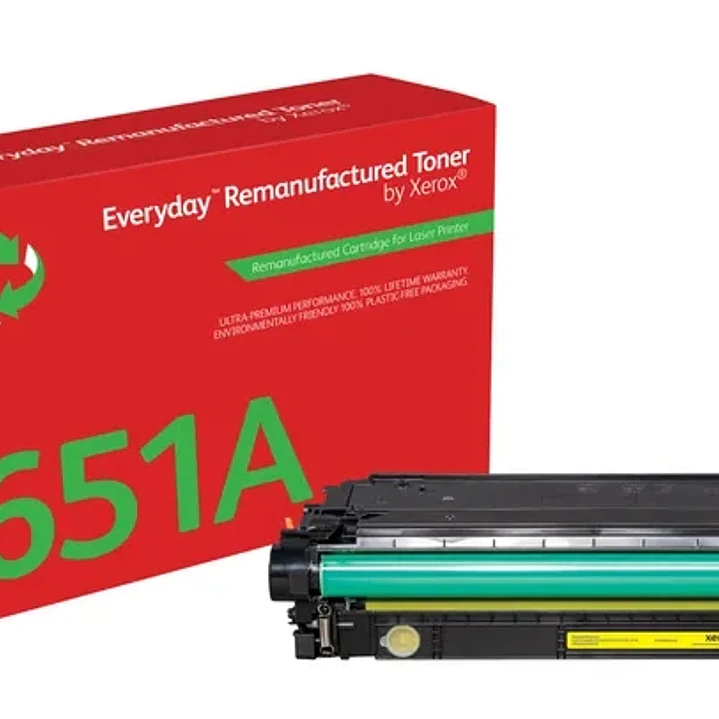 Xerox Everyday HP CE342A/CE742A/CE272A Amarillo Cartucho de Toner Remanufacturado - Reemplaza 651A/307A/650A 1