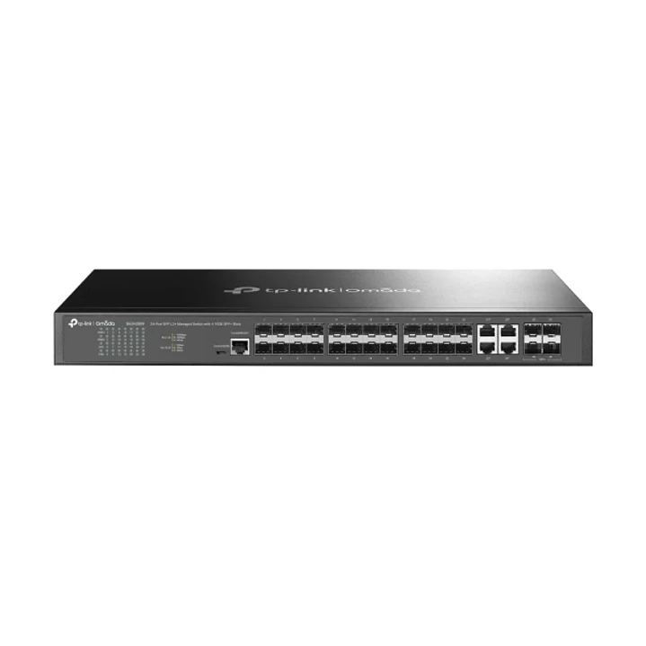 TP-Link Omada SG3428XF Switch 28 Puertos - Gestionado - 20xSFP - 4xRJ45/SFP Combo - 4xSFP+ 10Gbps - Soporta QOS - Doble Fuente de Alimentacion - Conmu 1