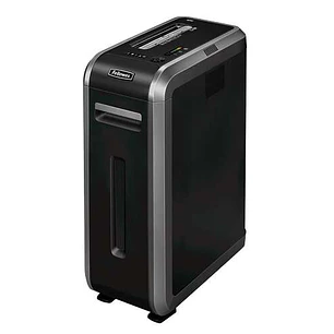Fellowes 125i Destructora de Papel Manual Corte en Tiras - Destruye hasta 18 Hojas - Papelera de 53L - Color Negro/Plata