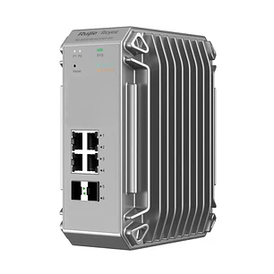 Ruijie RG-NIS3100-4GT2SFP-HP Switch Gestionado en Capa 2 - 4 Puertos Ethernet hasta 1Gbps - 2x SFP 1Gbps - PoE/PoE+ hasta 120W - Color Gris