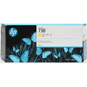 HP 676M8A Amarillo Cartucho de Tinta Original - 738