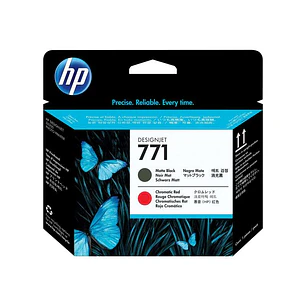 HP 771 Cabezal de Impresion Original - Negro Mate, Rojo Cromatico - CE017A