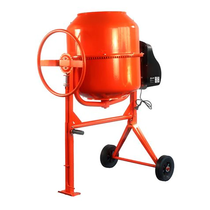 Blim Hormigonera de 180 Litros - Potencia 850W - Velocidad Mezclado 28rpm - Tambor Reforzado - Corona de Acero Fundido - 116x73x114cm - Color Naranja 1