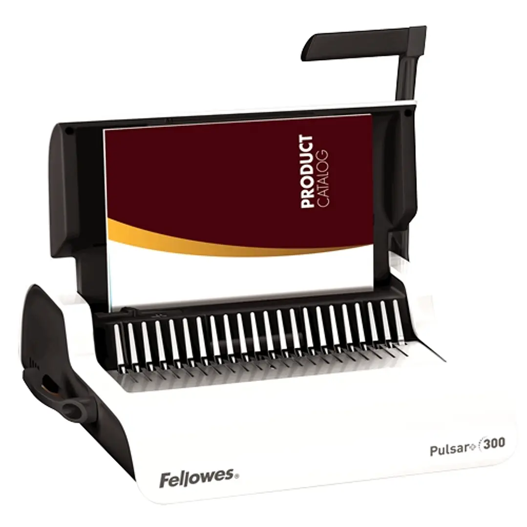 Fellowes Pulsar+ 300 Encuadernadora Manual A4 para Canutillo de Plastico - Perfora hasta 20 Hojas - Encuaderna hasta 300 Hojas 1