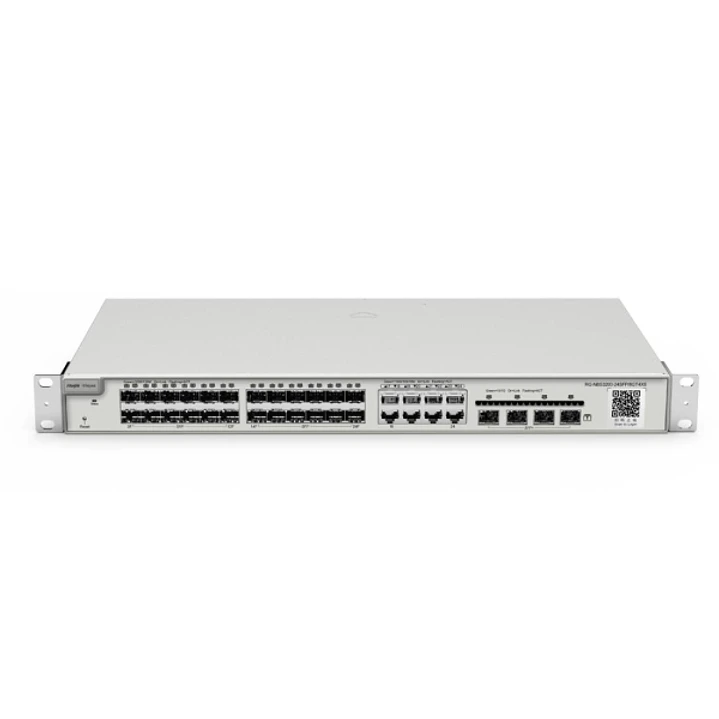 Ruijie RG-NBS3200-24SFP/8GT4XS Switch Gestionado en Capa 2 - Montaje en Rack 1U - 8 Puertos Ethernet hasta 1Gbps - 24x SFP hasta 1Gbps - 4x SFP+ hasta 1