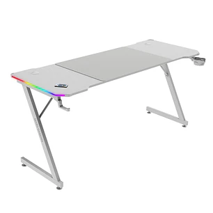 Mars Gaming MGD-X160RGB Mesa Gaming - Iluminacion ARGB con Mando - Soportes Auriculares y Bebidas - Alfombrilla XXL - Estructura Acero - 160x60x1.5cm 