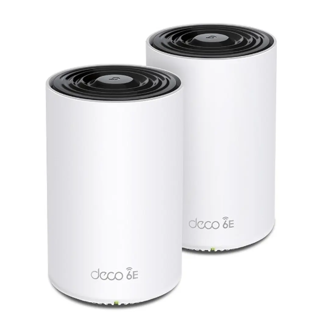 TP-Link Deco XE75 Pack de 2 Sistemas WiFi Mesh - Tribanda - Velocidad hasta 5.4Gbps - WiFi 6E - Ethernet 1Gbps - Cobertura hasta 510m2 - VPN - Color B 1