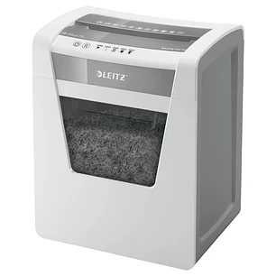 Leitz IQ Office P5 Destructora de Papel Micro Corte P-5 - Destruye hasta 10 Hojas - Capacidad de la Papelera 23L - 2 Horas de Funcionamiento Ininterru