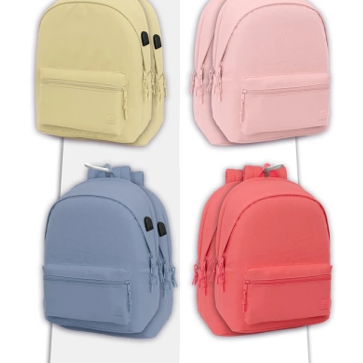 Safta Basics - 8 Ganchos - 16 Mochilas Incluidas - Carton Reciclado - 42x160x42cm - Colores Surtidos 1