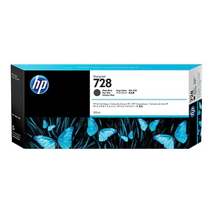 HP 728 Negro Mate Cartucho de Tinta Original - F9J68A