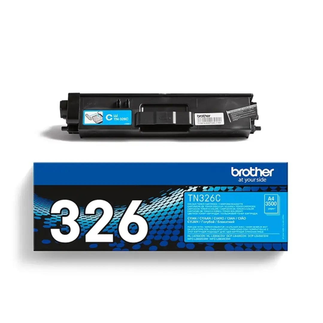 Brother TN326 Cyan Cartucho de Toner Original - TN326C 1