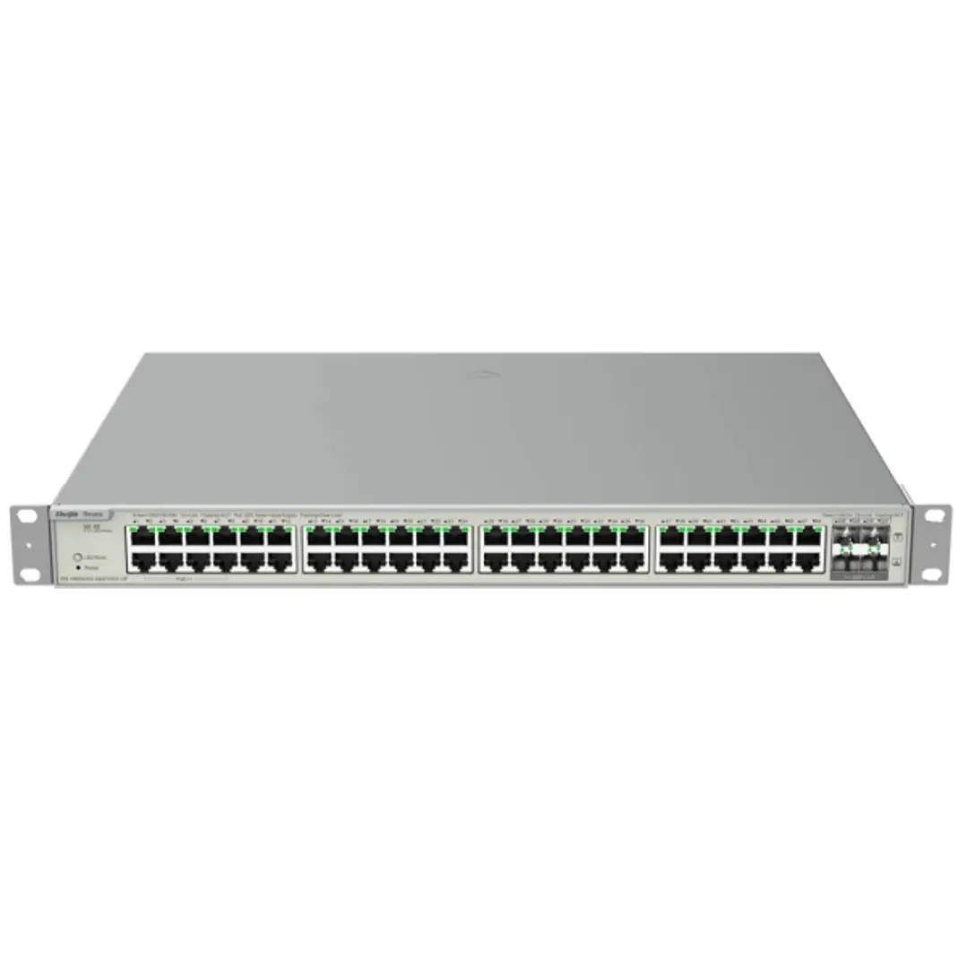 Ruijie RG-NBS5200-48GT4XS-UP Switch con Autonegociacion - 48 Puertos Ethernet hasta 1Gbps - 4x SFP+ hasta 10Gbps - PoE/PoE+/PoE++ hasta 740W - Fuente  1