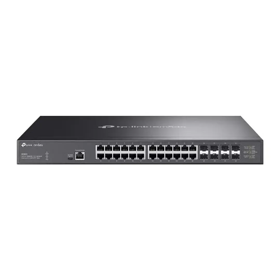 TP-Link Omada SX3832 Switch 32 Puertos - Gestionado - 24xRJ45 10Gbps - 8xSFP+ 10Gbps - Soporta QOS - Conmutacion hasta 640Gbps - Color Negro 1