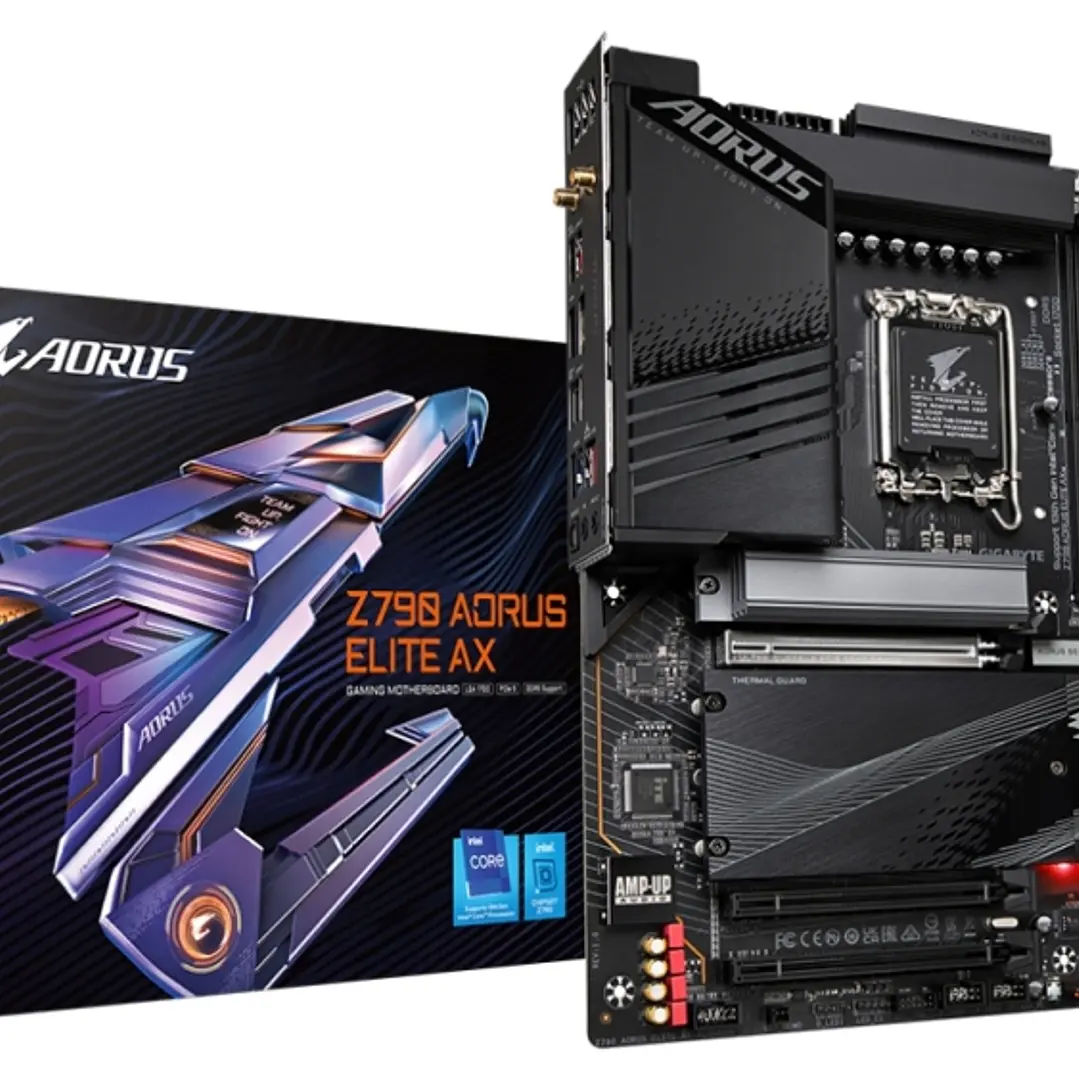 Gigabyte Z790 AORUS ELITE AX Placa Base Intel 1700 4x DDR5 - M2, SATA - HDMI, DP - WIFI6E - ATX 1