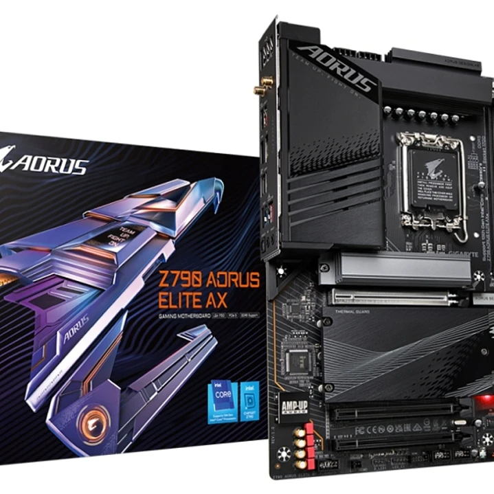 Gigabyte Z790 AORUS ELITE AX Placa Base Intel 1700 4x DDR5 - M2, SATA - HDMI, DP - WIFI6E - ATX 1