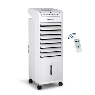 Orbegozo Climatizador Evaporativo 3 en 1 Freshair - Potente y Silencioso - Aletas Direccionales - Temporizador 7h - Facil Manejo - Ruedas para Transpo