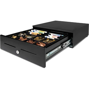 Safescan HD-4142 Cajon Portamonedas uso Intensivo - 8 Compartimentos para Monedas y Billetes - hasta 2 Millones de Aperturas - Micro Switch