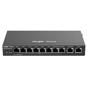 Ruijie RG-EG210G-P-V3 Router Gestionado - 10 Puertos - 8x PoE 110W - Soporta hasta 4 Enlaces WAN - 600Mbps - Capacidad hasta 200 Usuarios - Gestion en