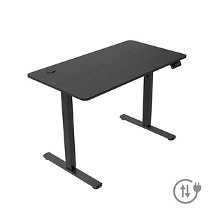 Mars Gaming MGD-ERGOPRO Mesa Gaming Motorizada - Altura Regulable hasta 118cm - Soportes Auriculares y Bebidas - Gestion de Cables - Estructura Acero 