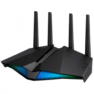 Asus RT-AX82U V2 Router Gaming AX5400 WiFi 6 Dual Band - Velocidad hasta 5400Mbps - 4 Puertos RJ45 LAN, 1 Puerto RJ45 WAN, 1 Puerto USB 3.2 - Iluminac