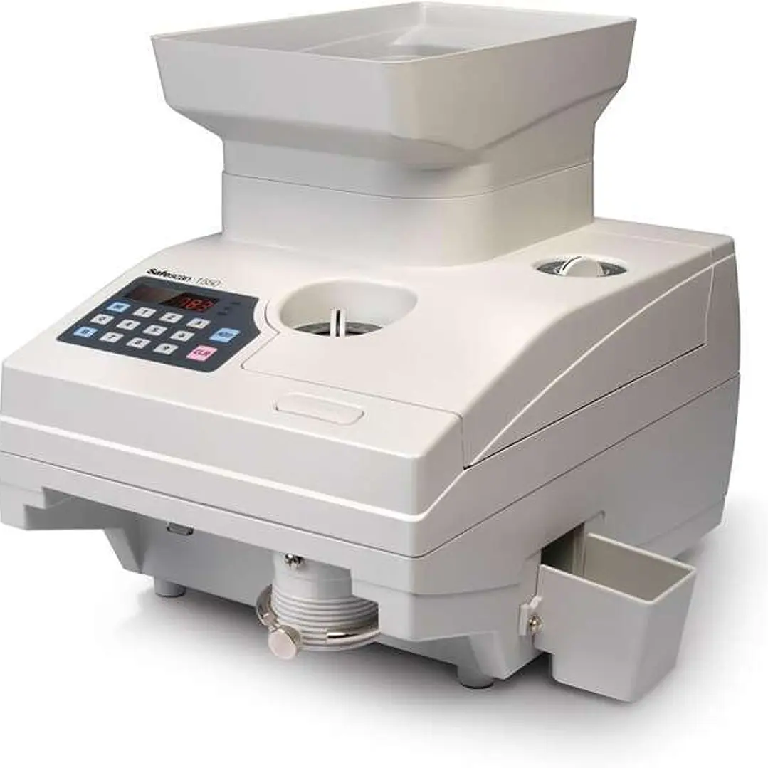 Safescan 1550 Contadora de Monedas - Alta Capacidad - Pantalla LCD de Facil Lectura - Velocidad de Conteo Rapida 1