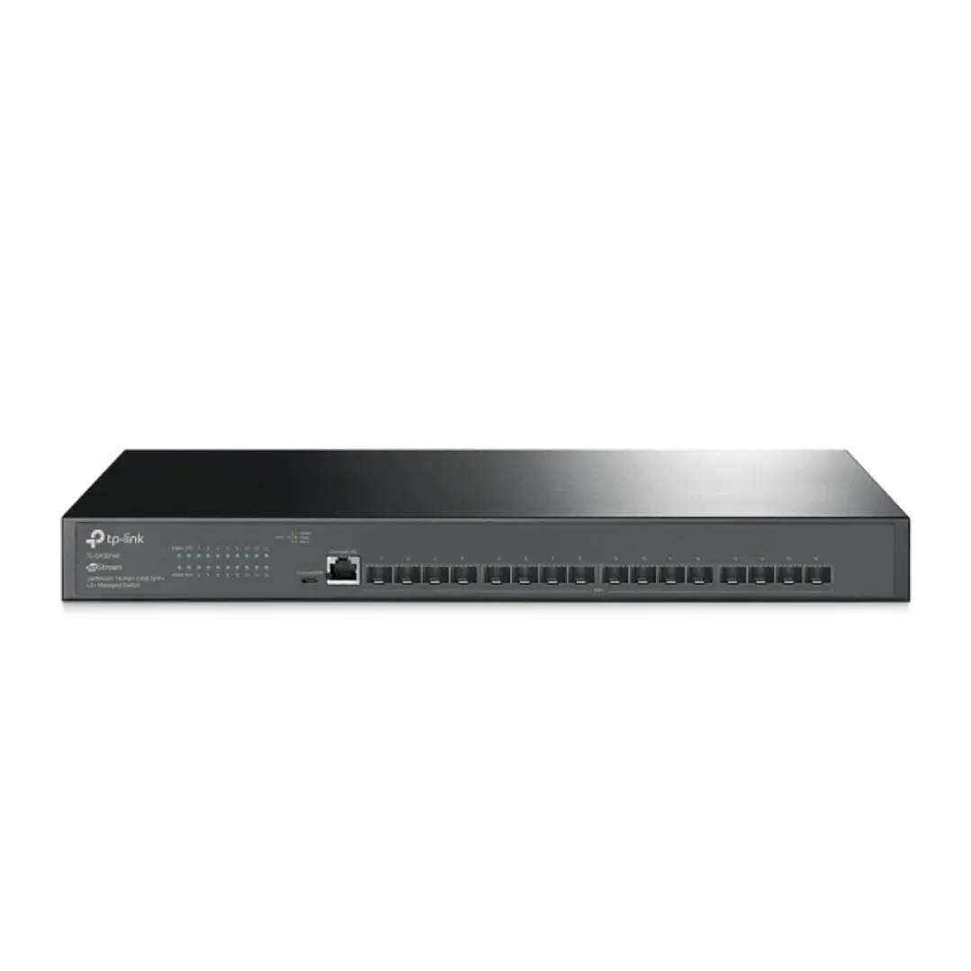 TP-Link Omada SX3016F Switch 16 Puertos SFP 10Gbps - Gestionado - Soporta QOS - Doble Fuente de Alimentacion - Conmutacion hasta 320Gbps - Carcasa Met 1