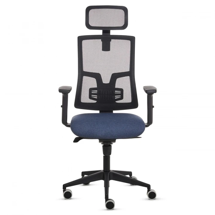 Fellowes Eleganza Plus Silla de Oficina - Respaldo de Malla Transpirable Ajustable en Altura - Soporte Lumbar Ajustable y Reposacabezas - Reposabrazos 1