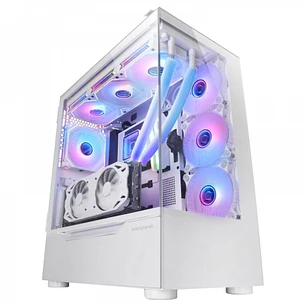 Mars Gaming MC-ULT Caja Gaming CUSTOM - Cristal Templado Panoramico - Soporte E-ATX - Capacidad para 9 Ventiladores - Camara Dual Vertical - Conectivi