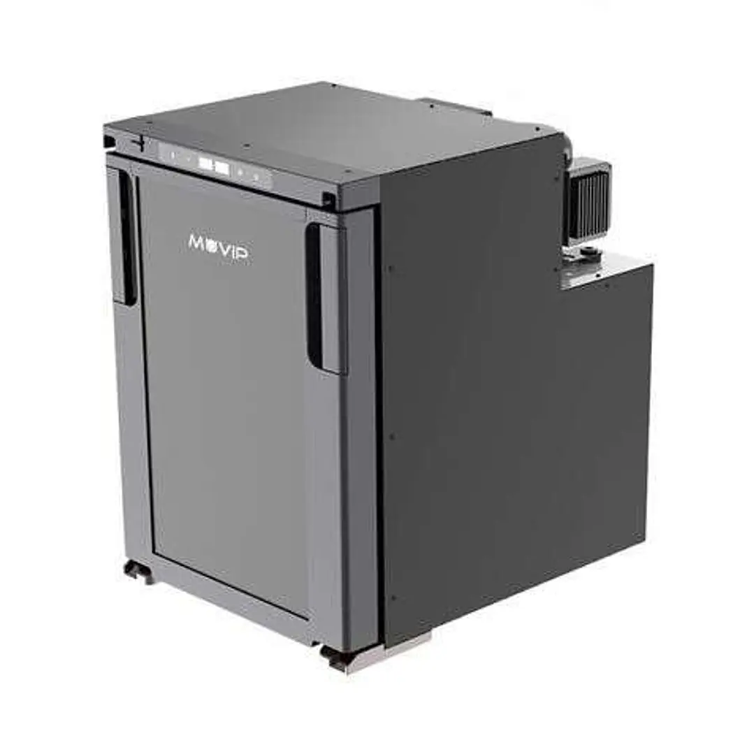 Muvip Nevera Fija con Compresor LG 50L 60W - Conexion 12/24V - Apertura Frontal - Proteccion Bateria - Luz LED - Temperatura Regulable - Dos Zonas de  1