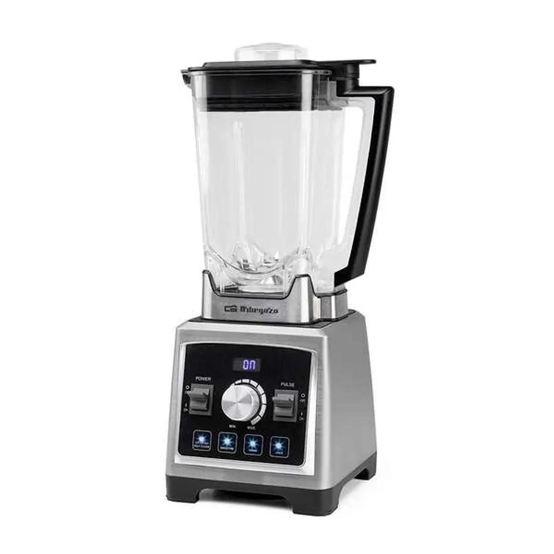 Orbegozo BV 9800 Batidora de Vaso Profesional 1500W - Vaso Tritan 2L - Cuchillas Acero Inoxidable - 8 Velocidades y 5 Programas Preconfigurados - Faci 1