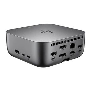 HP Dock G6 280W Thunderbolt 4 con 11 Puertos - 3xUSB-C, 5xUSB-A, 2xDisplay Port, 1xHDMI, 1xRJ-45 - Alimentacion hasta 100W via USB?C PD - Color Gris