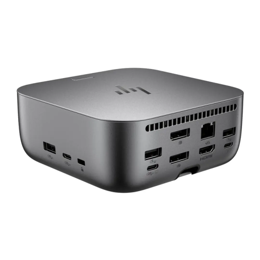 HP Dock G6 280W Thunderbolt 4 con 11 Puertos - 3xUSB-C, 5xUSB-A, 2xDisplay Port, 1xHDMI, 1xRJ-45 - Alimentacion hasta 100W via USB?C PD - Color Gris 1