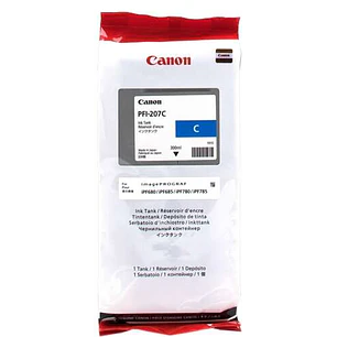 Canon PFI207 Cyan Cartucho de Tinta Original - PFI207C/8790B001