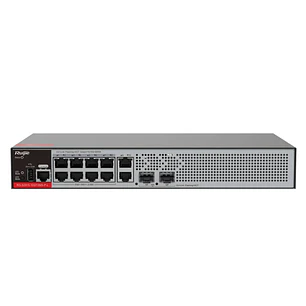 Ruijie RG-S2915-10GT2MS-P-L Switch con Auto-Negociacion - 10 Puertos Ethernet hasta 1Gbps - 2x SFP hasta 2.5Gbps - PoE/PoE+ hasta 125W - Fuente de Ali