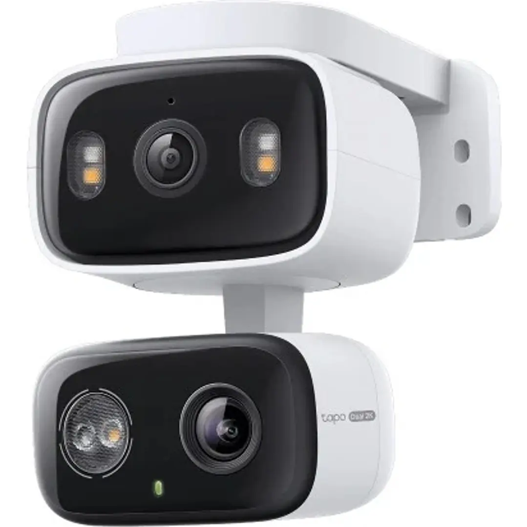 TP-Link Tapo C246D Camara de Seguridad Exterior - 2K QHD - 2 Lentes - WiFi - Resolucion 3Mpx - Vision Nocturna - Audio Bidireccional - Cancelacion de  1