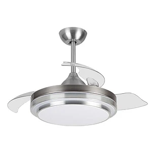 Orbegozo CP 110105 Ventilador de Techo Elegance - Potente Motor DC - Aspas Retractiles - Luz LED Regulable - Mando a Distancia - Sistema Reversible - 