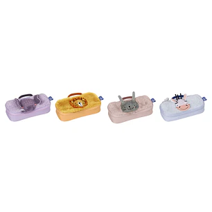 Oxford Kids Estuche Infantil de Peluche Suave - Surtido 4 Animal Besties - Ideal para Niños - Diseño Divertido y Colorido - Practico y Resistente