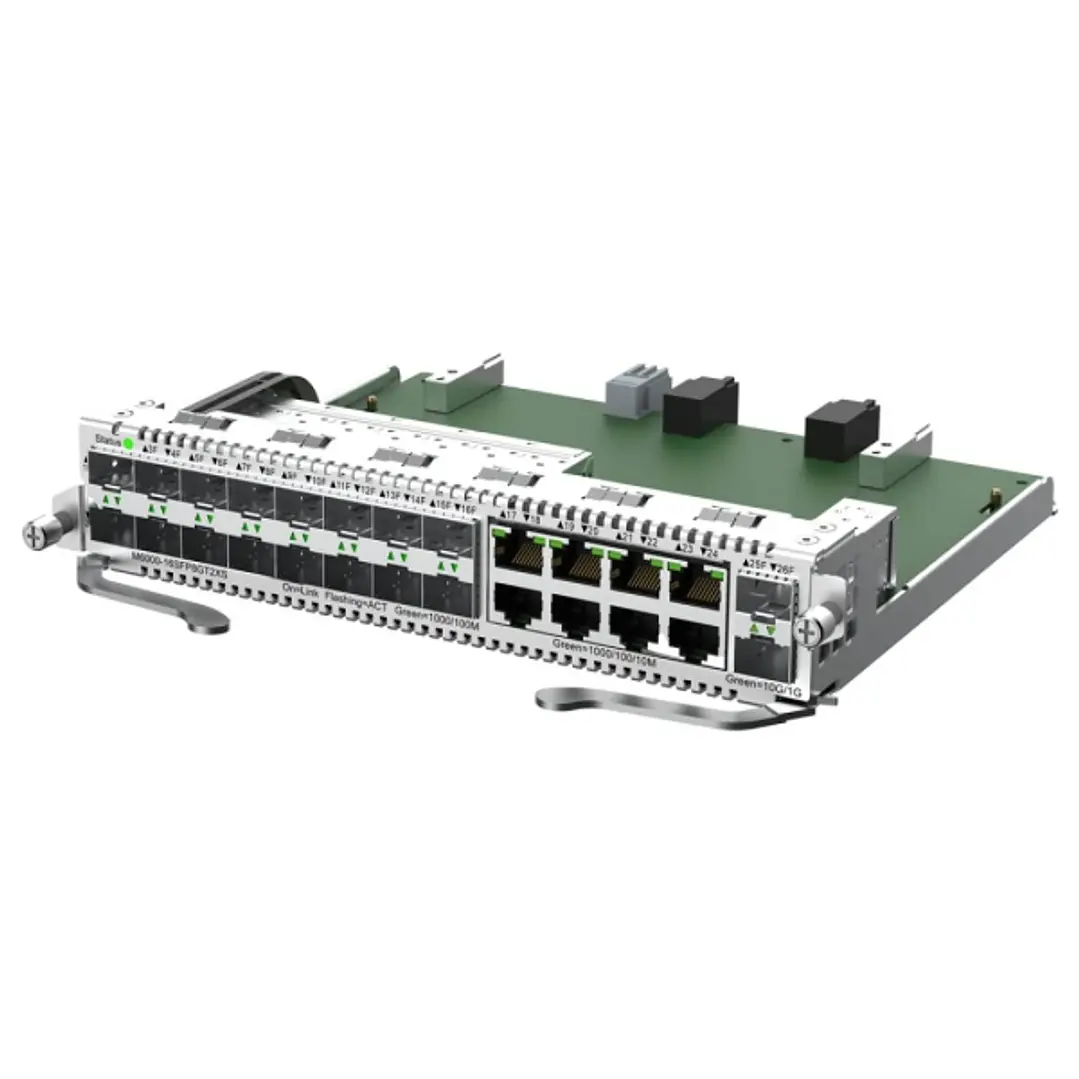 Ruijie M6000-16SFP8GT2XS Tarjeta Switch de Expansion Mixta para Chasis - 8 Puertos Ethernet hasta 1Gbps - 16x SFP hasta 1Gbps - 2x SFP+ hasta 10Gbps - 1