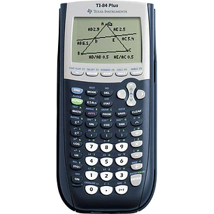 Texas-Instruments TI-84 Plus Calculadora Grafica - Pantalla 8 Lineas por 16 Caracteres - Soporta Programacion - 12 Aplicaciones Incluidas - Color Negr