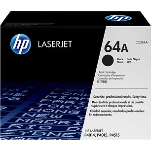 HP CC364A Negro Cartucho de Toner Original - 64A