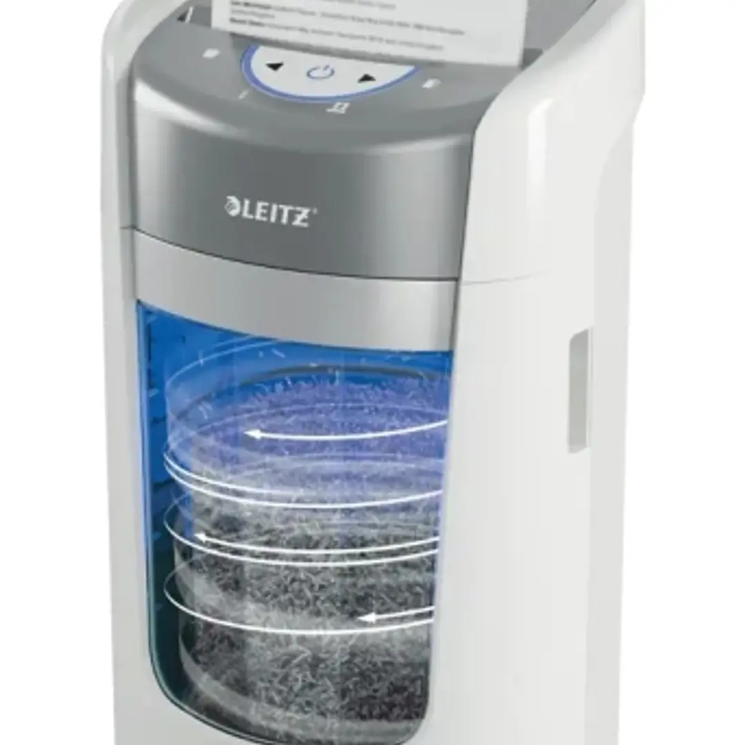 Leitz IQ OptiMax Home Office 225 Destructora de Papel Manual DIN P5 - Destruye hasta 6 Hojas - Tiempo de Funcionamiento Continuo 20m - Papelera de 15L 1