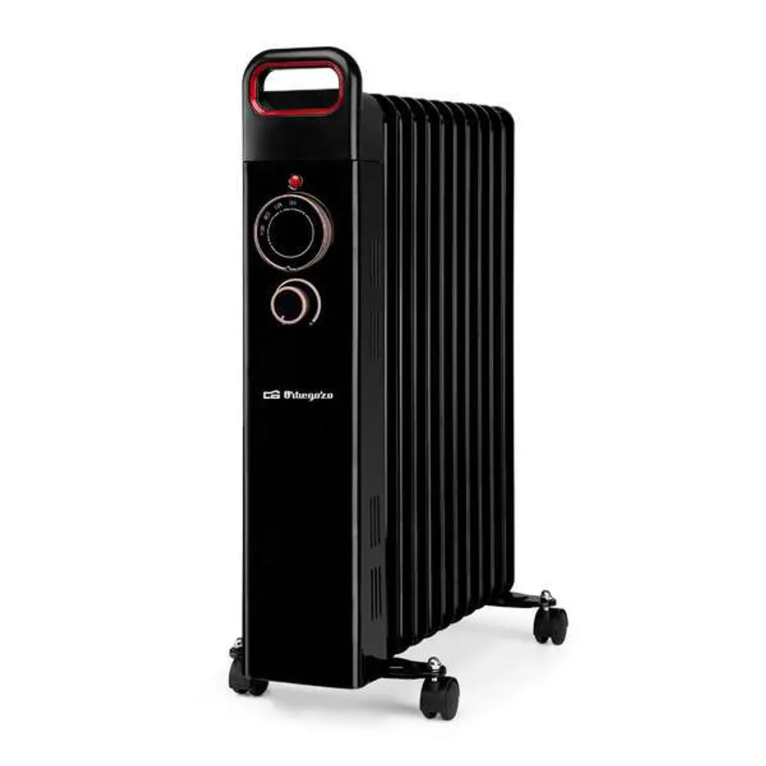 Orbegozo RUN 2500 Radiador de Aceite Eficiente - Potente y Seguro - Inercia Termica - Proteccion Antivuelco y Sobrecalentamiento - Facil de Transporta 1